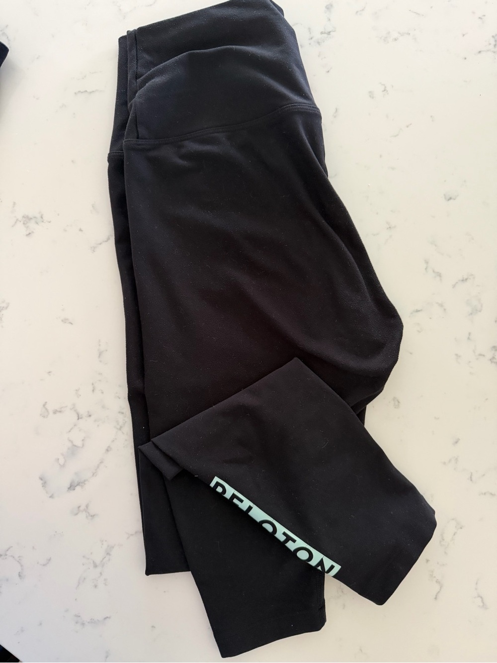 Peloton Black Logo Maternity High-Rise Leggings -M